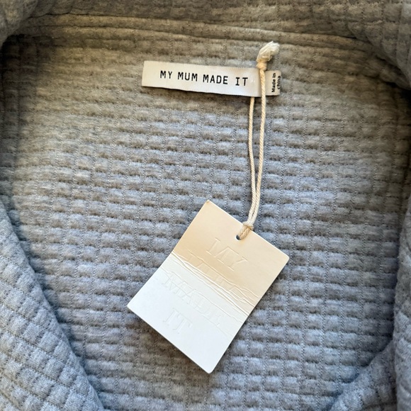 My Mum Made It Grey Quilted Utility Jacket - Picture 8 of 10